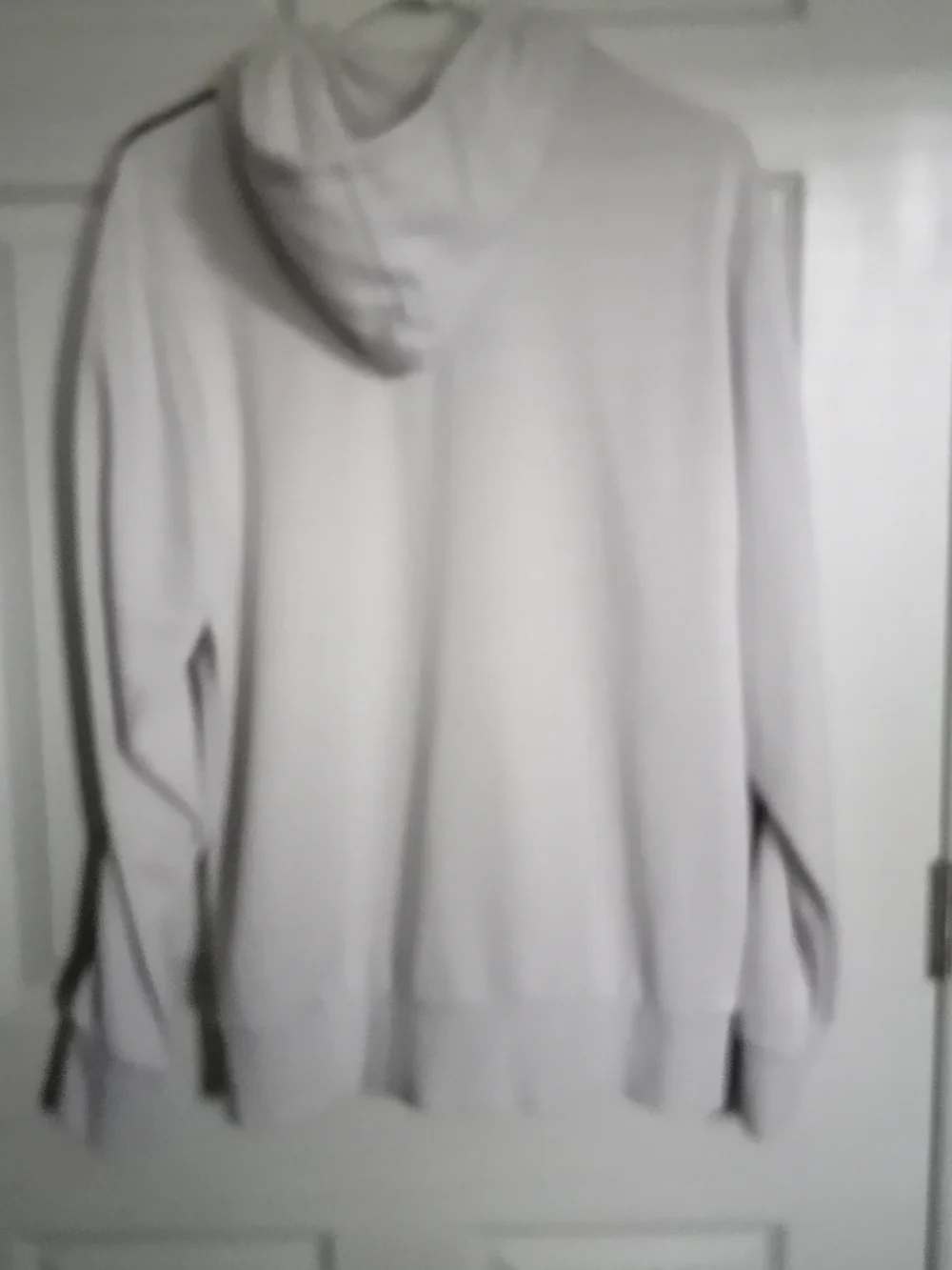 Adidas White Hoodie with Navy and Red FC Bayern Crest